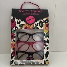 BETSEY JOHNSON 3 PACK PREMIUM READING GLASSES...