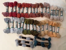 31 skeins (10m/12 yd. each) new Appleton needlepoint tapestry wool + DMC bonus