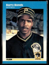 1987 Fleer #604 Barry Bonds Near Mint Rookie Card RC. rookie card picture