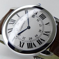 CARTIER Watch W6700255 Rondo Solo LM Quartz 36mm Date Silver dial Mens 6