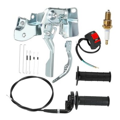7/8'' Mini Bike Throttle Assembly and Throttle Linkage Kit for A-Black