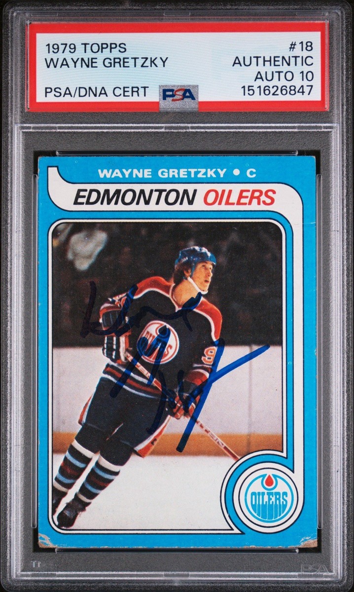 Wayne Gretzky 1979 Topps Rookie Auto PSA 10 Autograph The Great