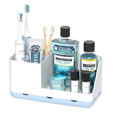 Toothbrush Holders for Bathroom Counter - Detachable Bathroom Organizer and S