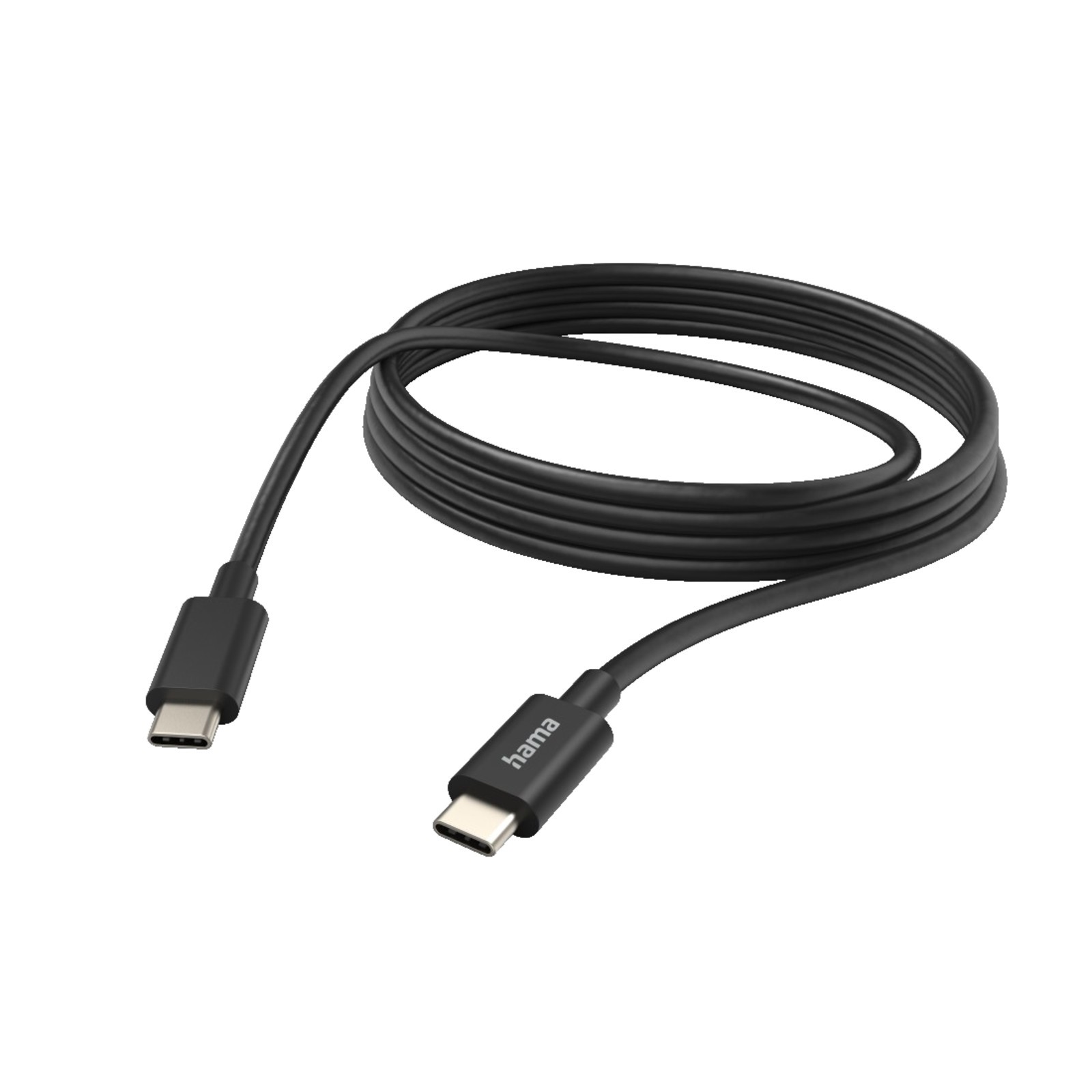 HAMA USB-C, Ladekabel, 3 м, Schwarz