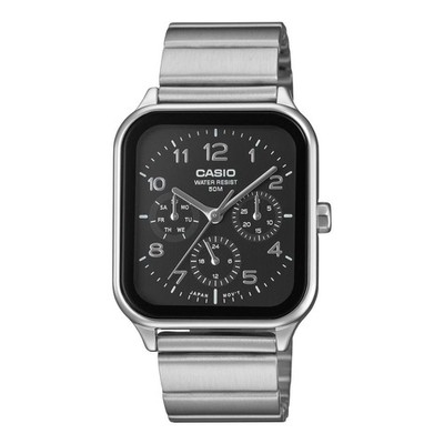 Casio MTP-M306D-1A Men's Multi-Dial Stainless Steel Watch   Black Dial