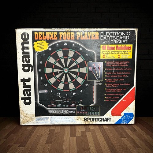 Sportcraft Deluxe 4 Player Electronic Dartboard with Cricket 40 Game Variations