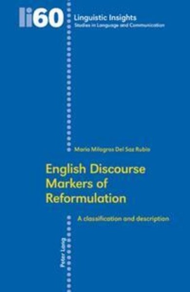 English Discourse Markers Of Reformulation Maria Milagros Del Saz Rubio-image