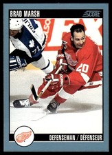 1992-93 Score Canadian Brad Marsh Detroit Red Wings #293