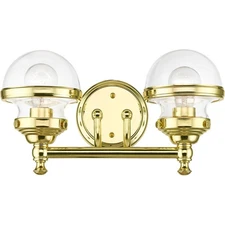 Livex Lighting 17412-02 Oldwick Bathroom Vanity Light Polished Brass