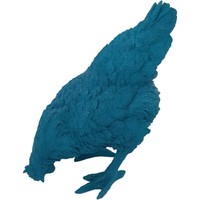 Dekofigur Henne Pickend 33 X 34,5 X 20 Cm TüRkis Skulptur