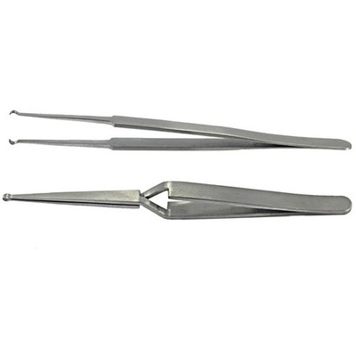 Versatile Stainless Steel Tweezers for Lock Pinning & Tumbler Tasks - 2PC Pack