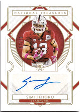 2021 National Treasures SIMI FEHOKO RC Auto #01/10!!! Cardinals