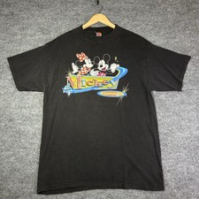 Vintage MICKEY Mouse UNLIMITED XL MICKEY  MINNIE TSHIRT BLACK
