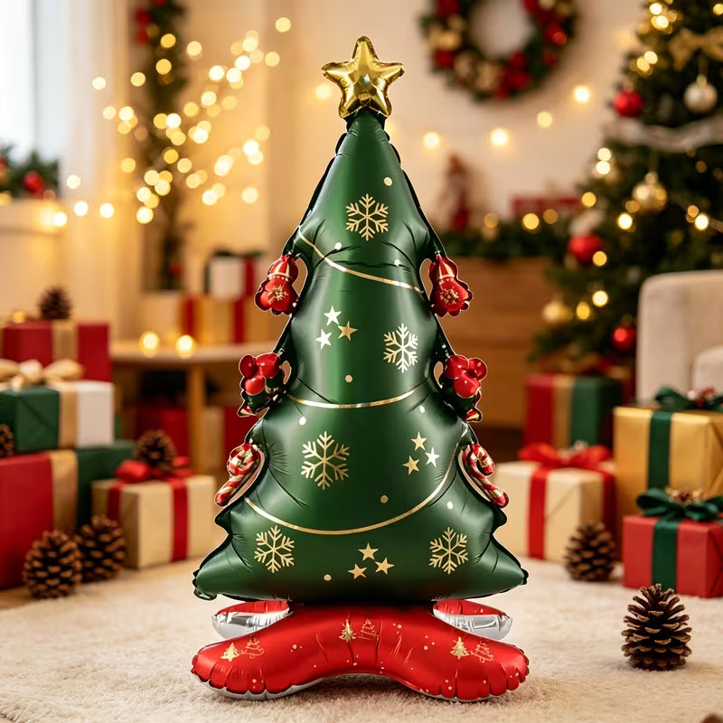 1pc Large Standing Christmas Tree Shaped Party Balloon - Christmas ...