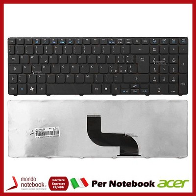Tastatur Für eMachines Notebook E Series E730 Schwarz ITALIANO QWERTY 1 Stk