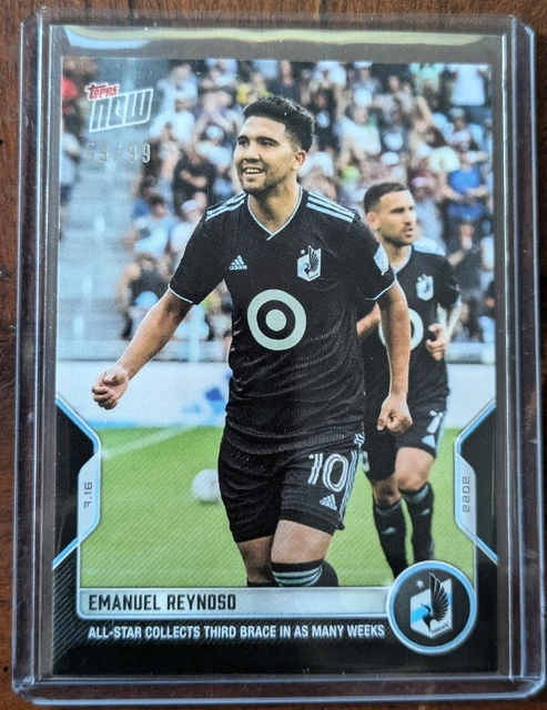 Emanuel Reynoso 2022 Topps Now MLS #135 Black Parallel 59/99 Minnesota United FC