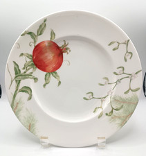 Lenox Winter Garden Accent Luncheon Plate Pomegranate with Mistletoe NWT