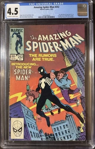 Amazing Spider-Man #252 CGC 4.5 1st Appearance Of Spider-Man’s Black Costume