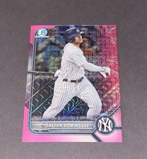 2022 Bowman Pink Mojo Chrome Refractor Jasson Dominguez RC /199-Martian Game 3!