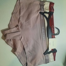 New Calvin Klein Women's Boyshort Panties 3 Pack Size L in 3 colors