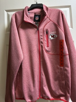 NFL Kansas City Chiefs Men s Full Zip Space Dyed Jacket, NWT, Medium