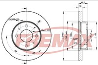 Bremsscheiben FüR Nissan Almera I N15 1.4 1.6 2.0 98-00 353613279240