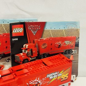 Lego 8486 - CARS MACK "MACK'S TEAM TRUCK" Disney Pixar Cars 2 2011 - COMPLETE
