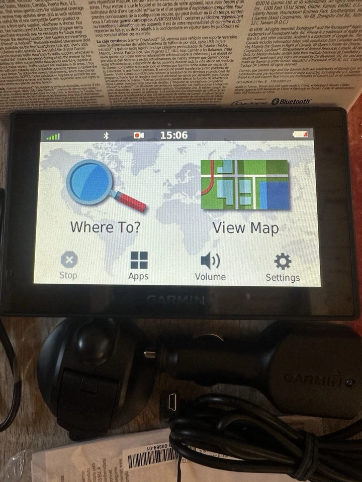 Garmin Drive Assist 50LMT 5" Bluetooth w/Built in Dash Cam Drive Alerts A - Image 2 of 4