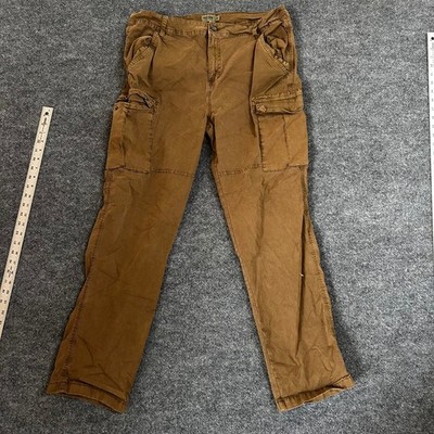 True Craft Cargo Pants Mens Size 36 Straight Leg Utility Multi Pocket Casual