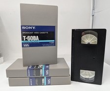NEW Sony VHS 60 Minute Broadcast Video Cassette T-60BA Premier High Grade T-60