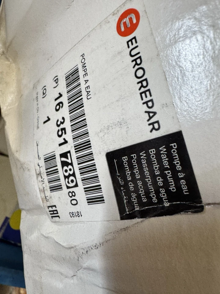 MERCEDES VIANO water pump W639 3.2 03 to 12 M112.951 Coolant NAPA SLK C Class - Image 2 of 2