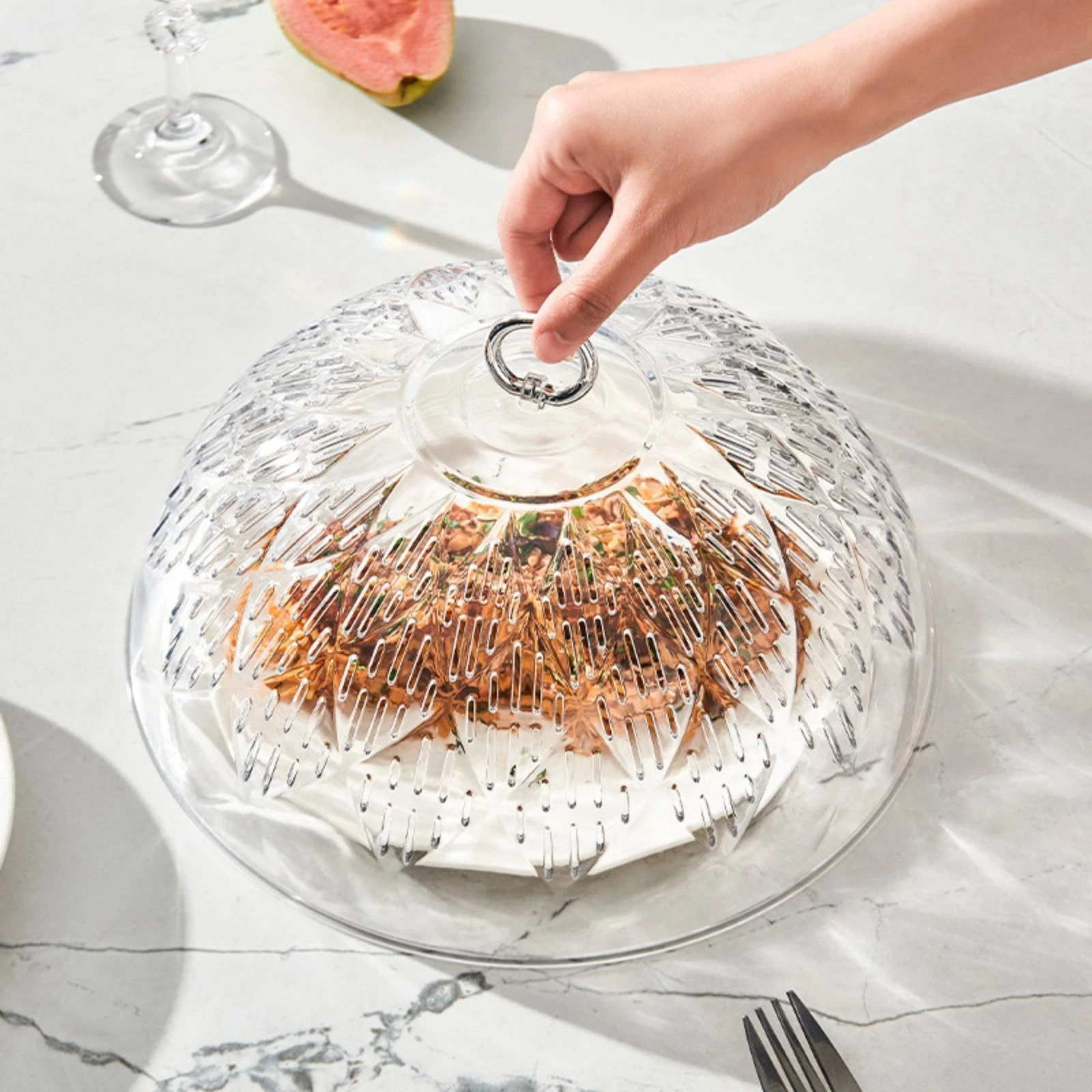 Fly Resistant Food Do & I Dustproof Breathable Food Cover Reusable for Buffet
