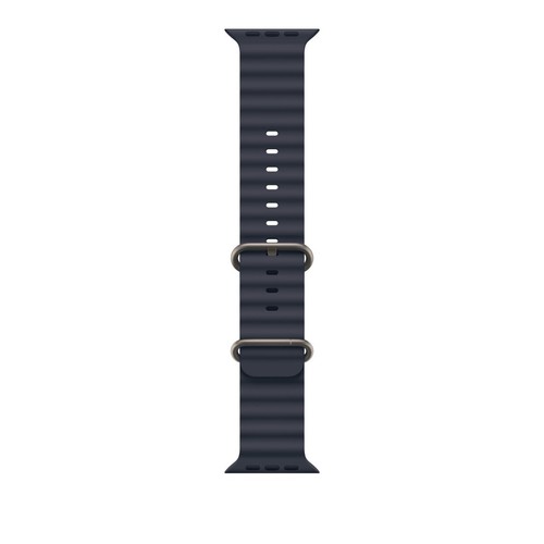 Véritable Apple Watch Ultra NAVY OCEAN BRACELET 49mm 46mm 45mm 44mm titane naturel - Photo 9/11