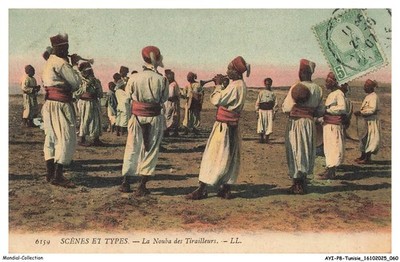 AYIP8-0665-TUNISIEN - Szenen Und Typen - Die Nuba Der Tirailleure