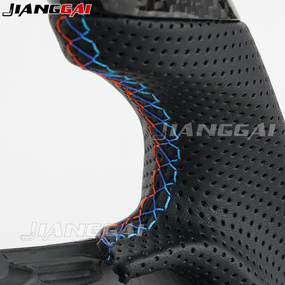 Real Carbon Fiber M Stripe Steering Wheel For Bmw G20 G28 G80 G22 G29 W
