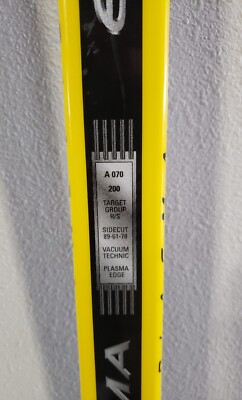 FISCHER RC4 RS Super Plasma Edge Skis Vacuum 200 R/S Yellow