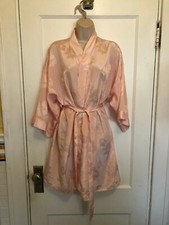 Frederick's of Hollywood Robe Pink Floral M Medium