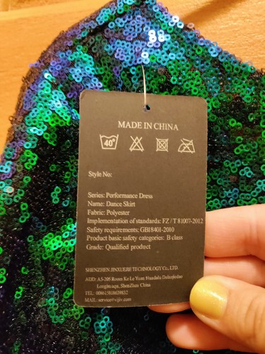 Green Dress LG Sequin Short Mini Shift Sparkle Cocktail Party Club Disco Rave - Picture 4 of 6