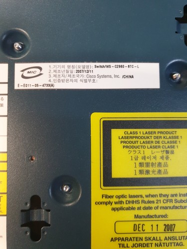 Cisco catalyst 2960 series Switch/WS-C2960-8TC-L avec alim - Bild 3 von 3