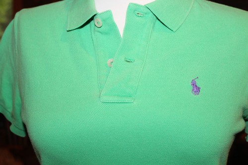 Para Mujer Ralph Lauren The Skinny Polo Manga Corta Polo Kelly Verde Pequeño - Imagen 9 de 12