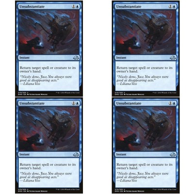 Instant Unc 4 x MURDER NM mtg Eldritch Moon Black