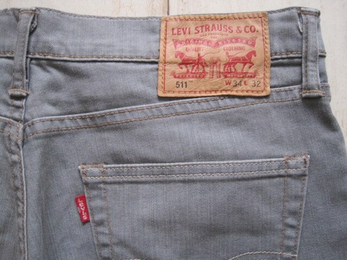 Levi's 511 Herren Jeans W34 L32 Stretch 34/32 grau - Bild 8 von 10