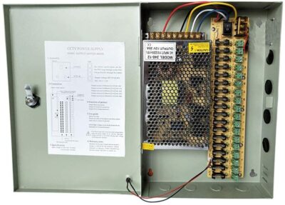 18CH 20A 12VDC Security Camera Power Supply Box Distribution for CCTV DVR System