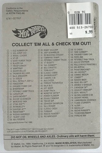 1988 Hot Wheels Classics Main Line Talbot Lago WW Wheels #27 #4741 - Picture 2 of 2