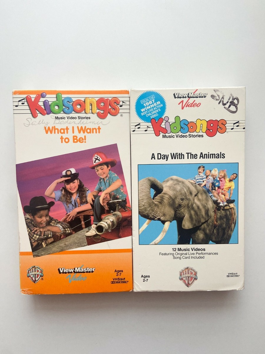 Kidsongs VHS View Master LOT of 2 What I Want To Be! & A Day
