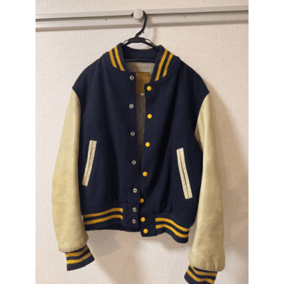 ジャケット・アウター 90s GOLDEN BEAR virsity jacket L navy ジャケット・アウター 90s GOLDEN BEAR virsity jacket L navy s