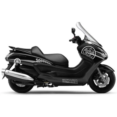 IRIDEA DESIGN SET 12 ADESIVI BIANCO MAJESTY 400 KIT GRAFICA CARENA DECALS STICKERS CARENE