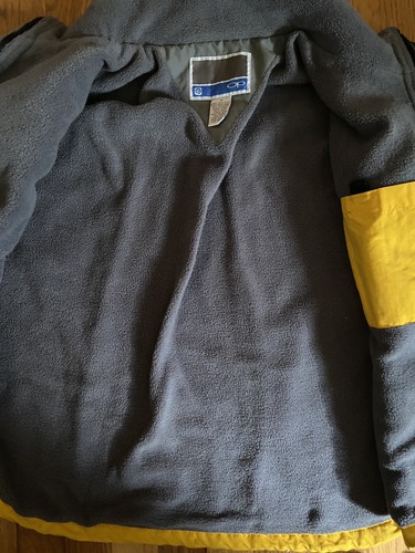 Op Boys Size 16 Winter Ski Jacket Coat Yellow Gray Fleece Lined - Picture 8 of 12
