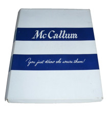 Mc Callum 1950s Nylon Stockings 2 Piece Box for Storing Paris Mist Stockings