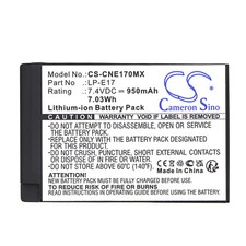 Battery 950mAh type LP-E17 LC-E17 LC-E17C for Canon EOS 200D 250D 750D 760D